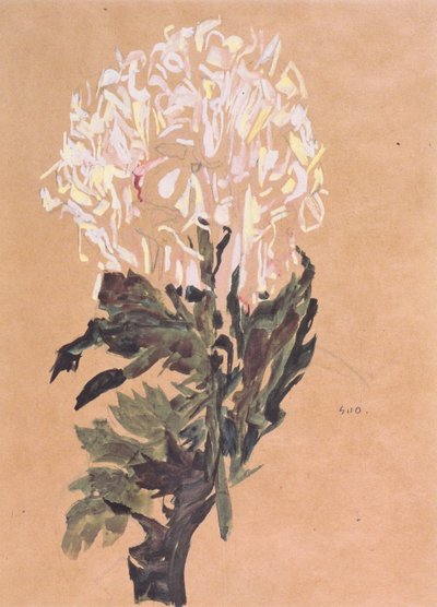 Crisantemo blanco de Egon Schiele